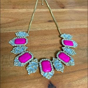BaubleBar Pink Teardrop Statement Necklace